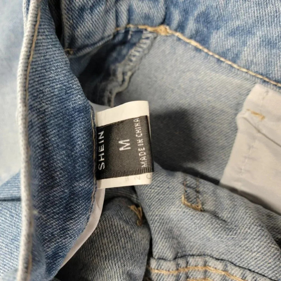 SHEIN Men's Straight Leg Patchwork Jeans - Picture 4 of 4